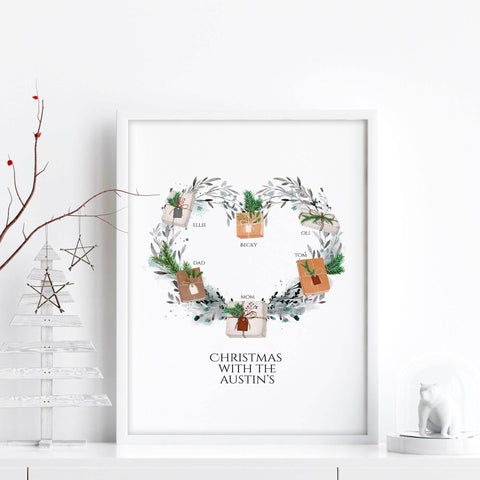 Personalized gift for family wall art