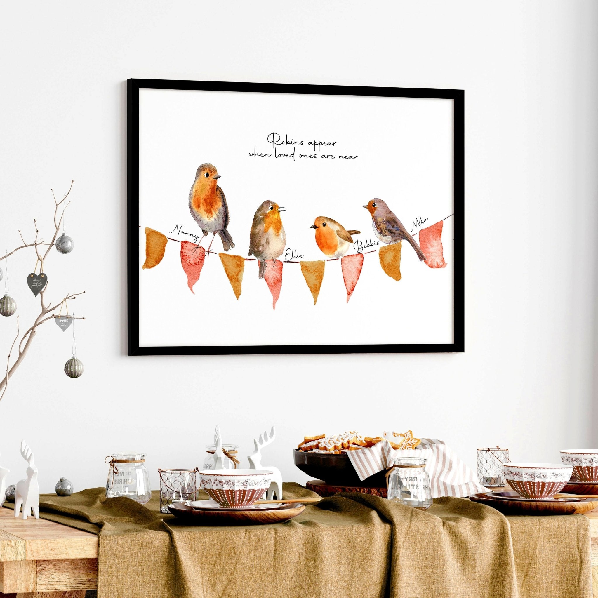 Family tree frame | Personalised wall art print
