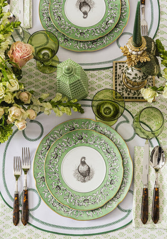 Pheasant Fancy Dessert Plates - Set of 4
