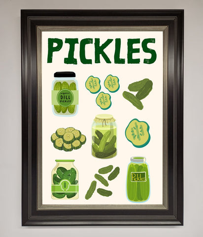 Pickle Lover Framed Wall Art