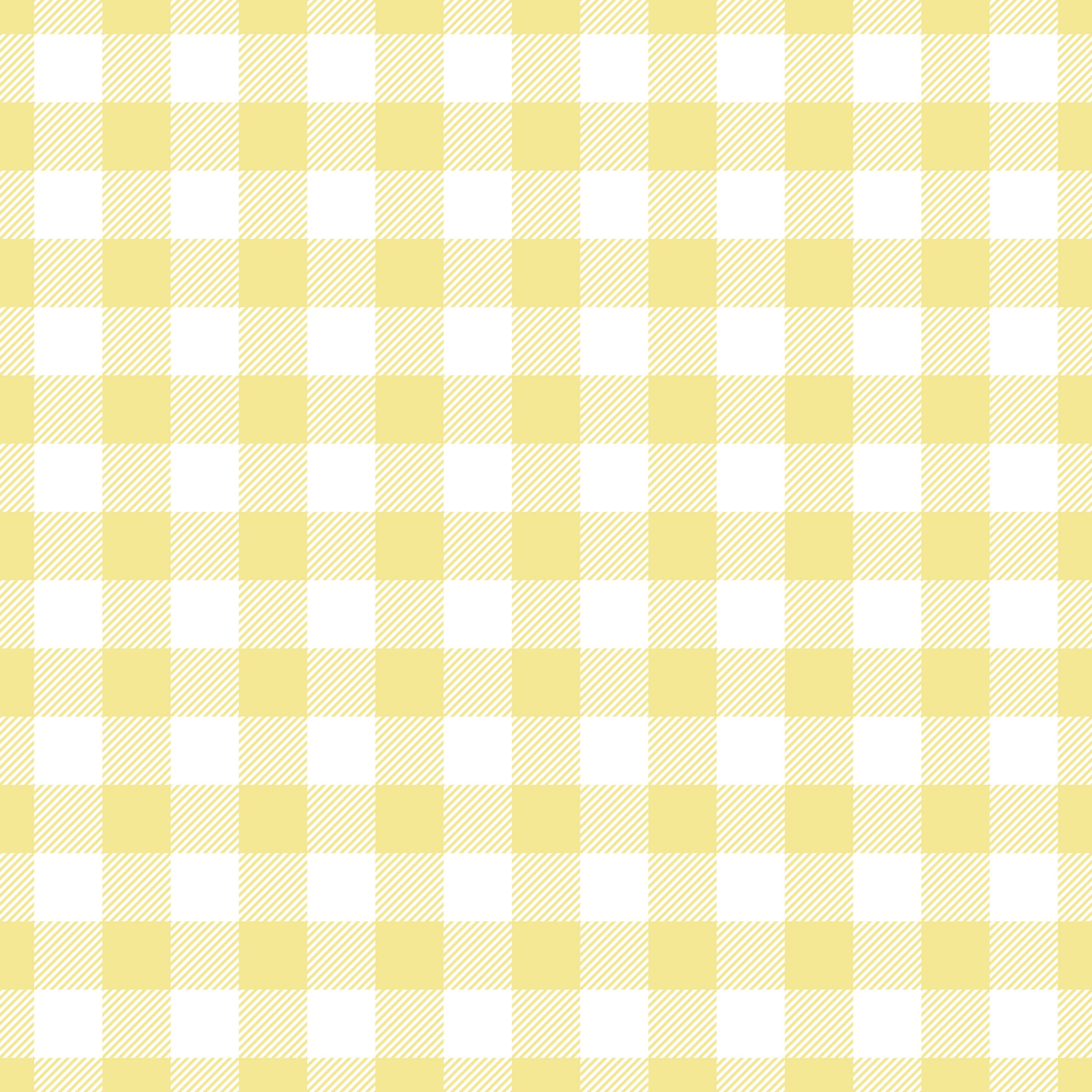Yellow and white gingham wallpaper with picnic checkered pattern perfect for bright and cozy spaces