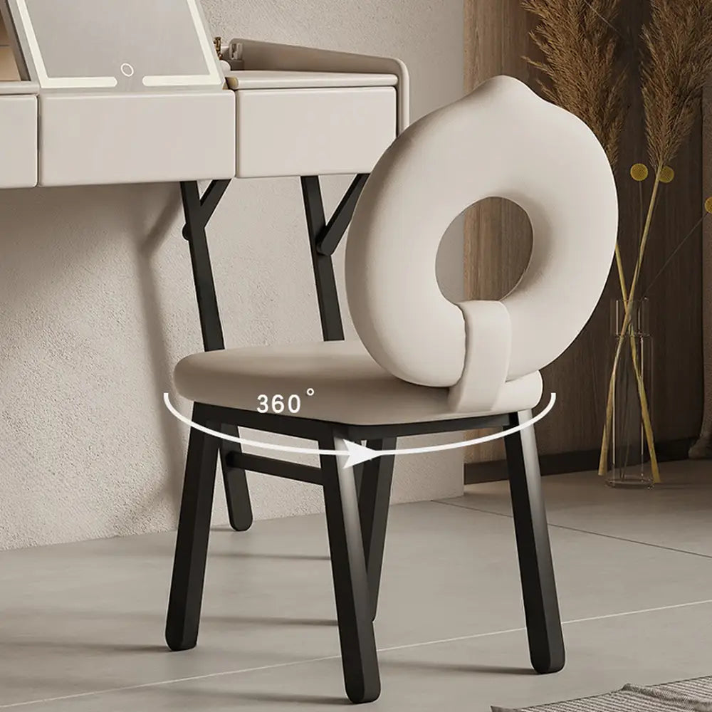 Pilar Dressing Table LED Mirror With Drawers Cream