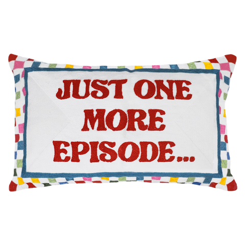 Just One More Episode Needlepoint Cushion