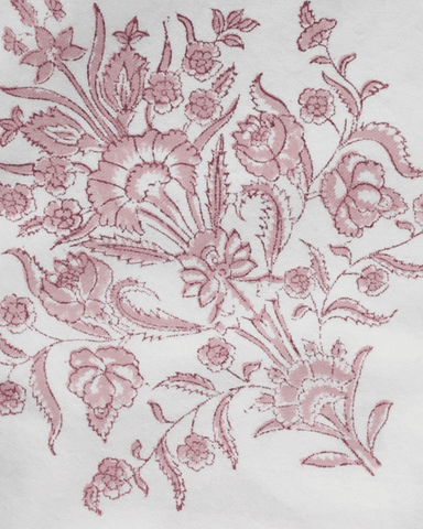 Varmala Hand Block Print Pink Tablecloth