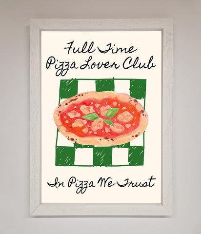 Pizza Lover Club Framed Wall Art