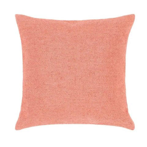Plain Design Woven Cushion 45x45 cm - Coral Pink - Home Accessories