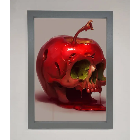 Poison Apple Framed Poster - A3 (29.7 x 42 cm) / Dark Grey - Framed Print