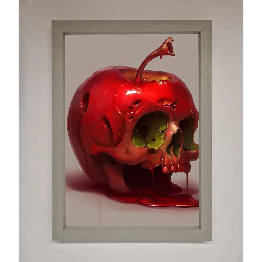 Poison Apple Framed Poster - A3 (29.7 x 42 cm) / Grey - Framed Print