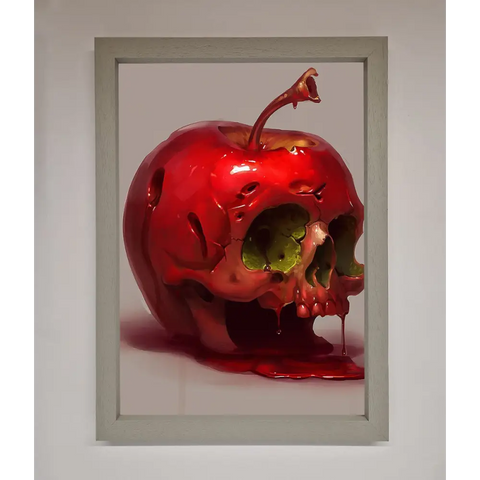 Poison Apple Framed Poster - A3 (29.7 x 42 cm) / Grey - Framed Print