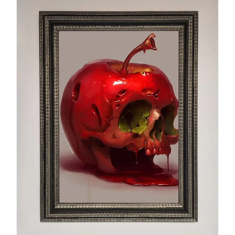 Poison Apple Framed Poster - A3 (29.7 x 42 cm) / Ornate Silver Black - Framed Print