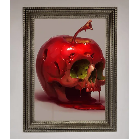 Poison Apple Framed Poster - A3 (29.7 x 42 cm) / Ornate Silver - Framed Print
