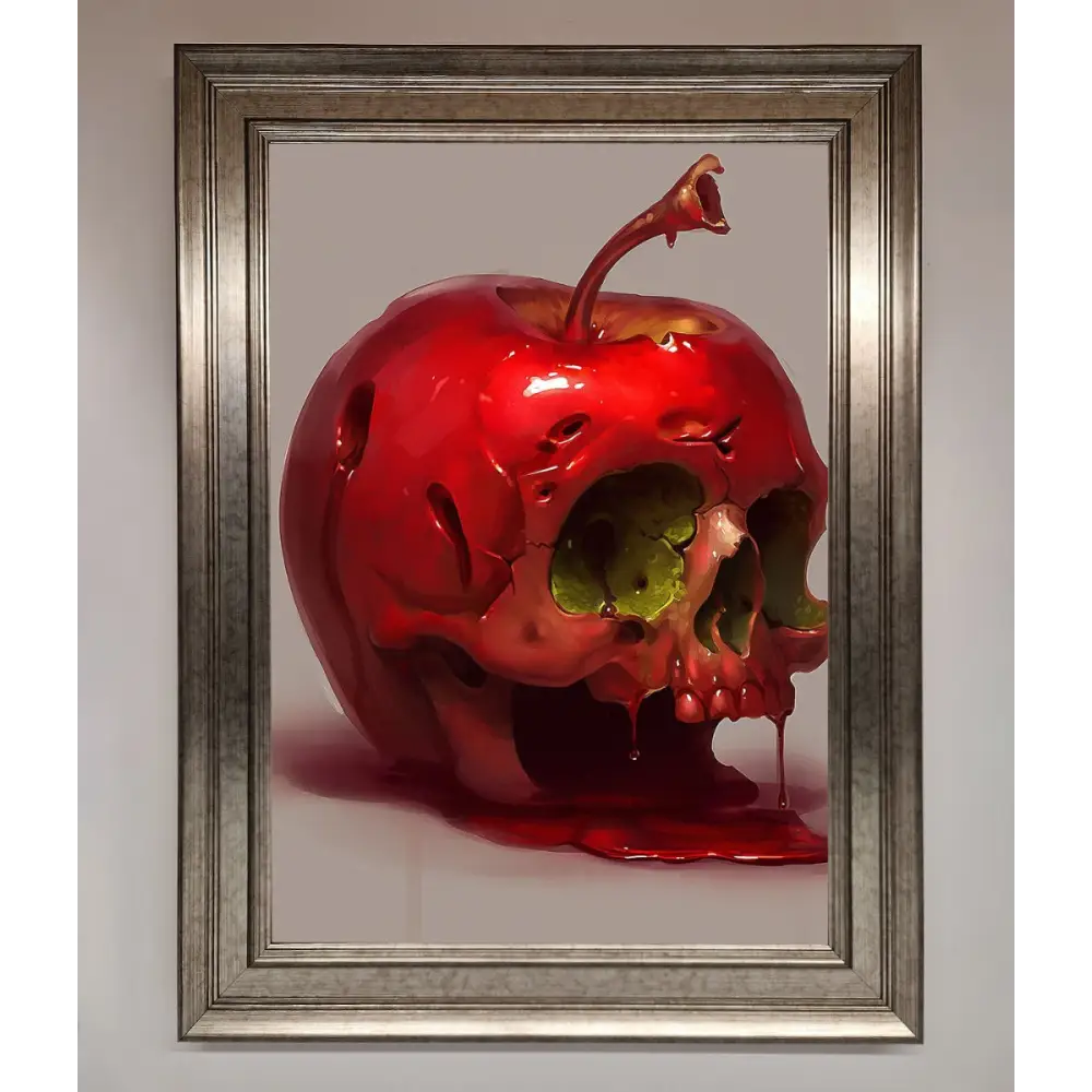 Poison Apple Framed Poster - A3 (29.7 x 42 cm) / Silver - Framed Print