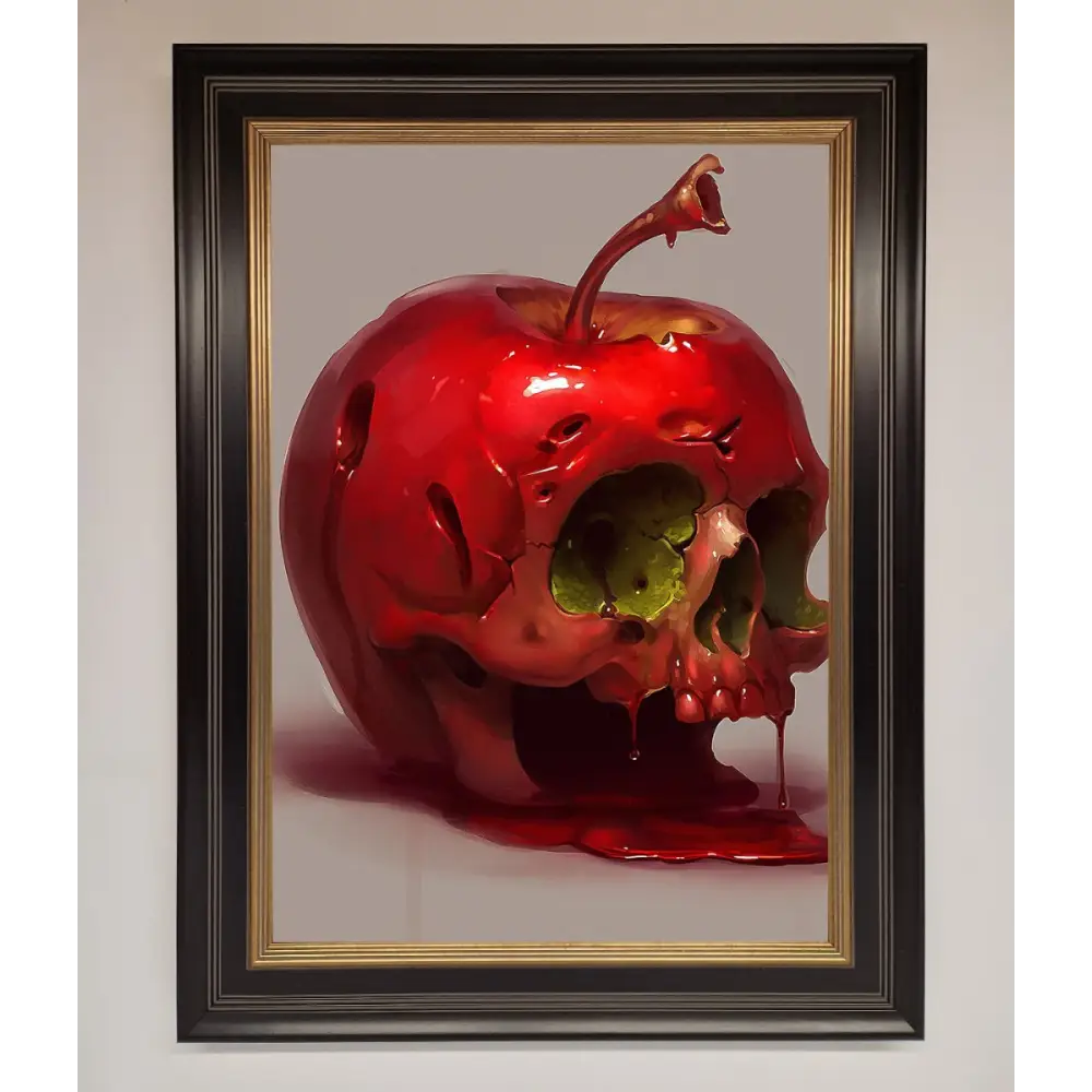 Poison Apple Framed Poster - B0 (100 x 141 cm) / Black Gold - Framed Print