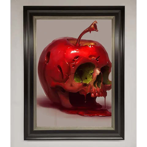 Poison Apple Framed Poster - B0 (100 x 141 cm) / Black Silver - Framed Print