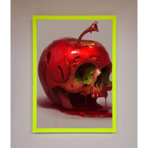 Poison Apple Framed Poster - B0 (100 x 141 cm) / Neon Green - Framed Print