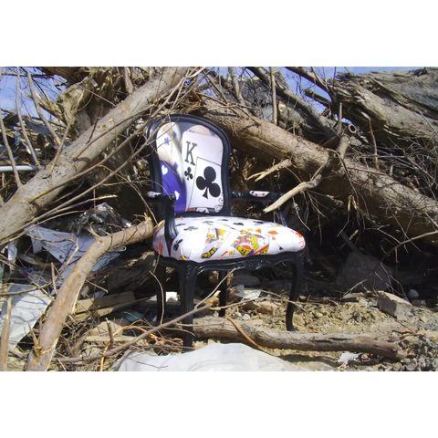 Poker Carver Arm Chair - Black - Carver Chair