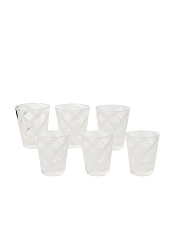 Poolside Gossip - Translucent White Acrylic Tumbler x 6