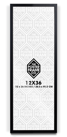 12x36 Inch Premium Poster Frame - Black