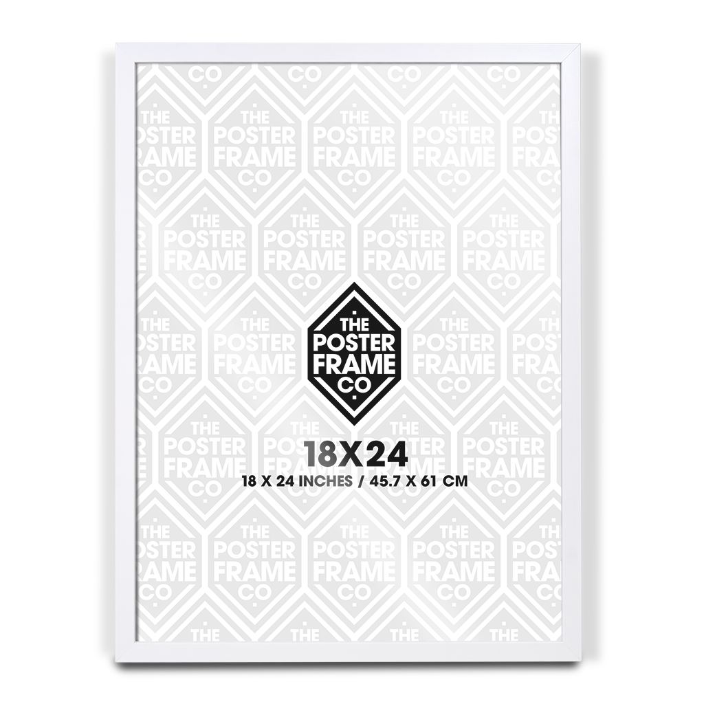 18x24 Inch Premium Poster Frame - White