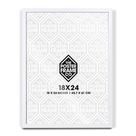 18x24 Inch Premium Poster Frame - White