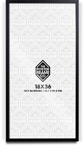 18x36 Inch Premium Poster Frame - Black