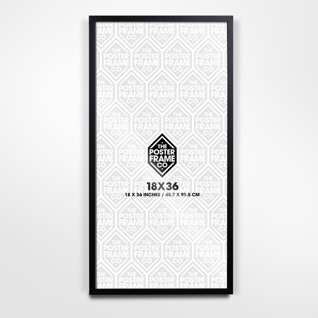 18x36 Inch Premium Poster Frame - Black