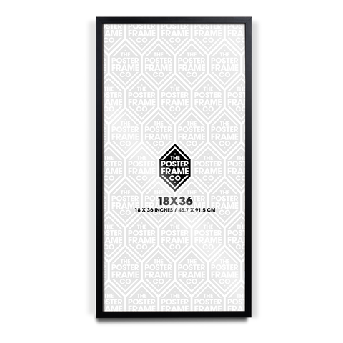 18x36 Inch Premium Poster Frame - Black