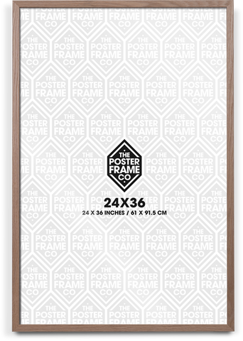 24x36 Inch Premium Poster Frame - Natural Oak