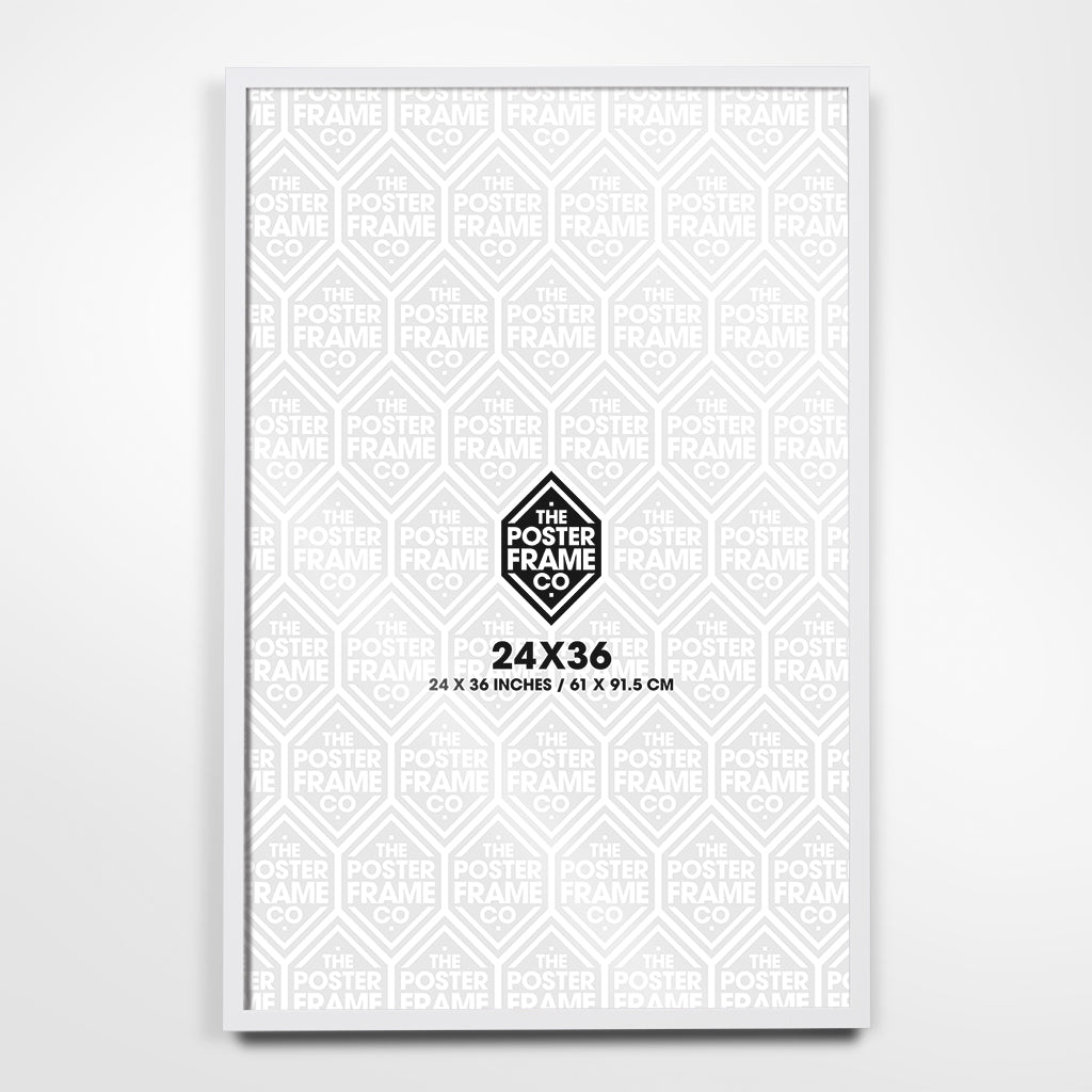 24x36 Inch Premium Poster Frame - White