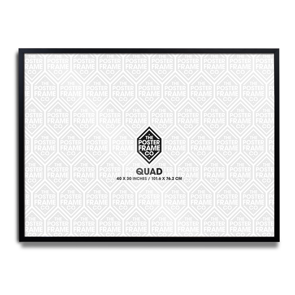 Quad (30x40 Inch) Premium Poster Frame - Black