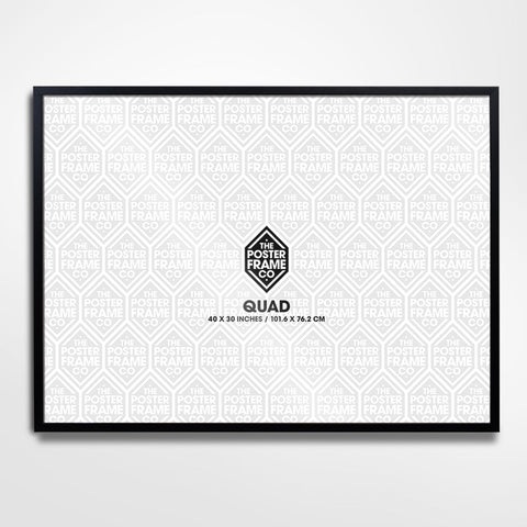 Quad (30x40 Inch) Premium Poster Frame - Black