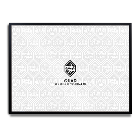 Quad (30x40 Inch) Premium Poster Frame - Black
