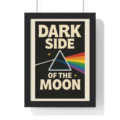 Dark Side of the Moon Poster | Prism Rainbow Music Wall Art Print