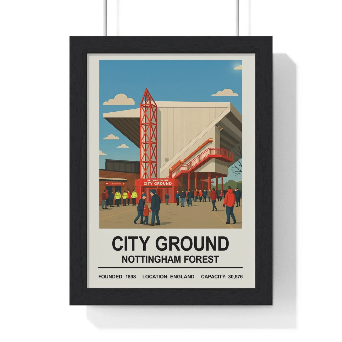 Nottingham Forest City Ground Stadium Print
