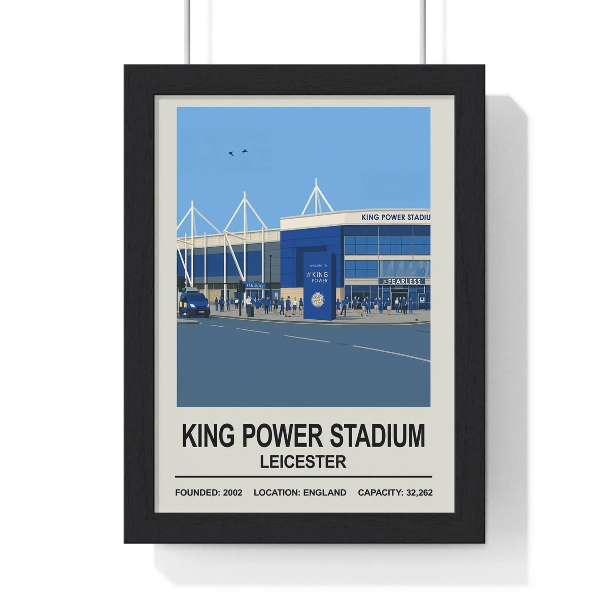 Leicester King Power Stadium Print