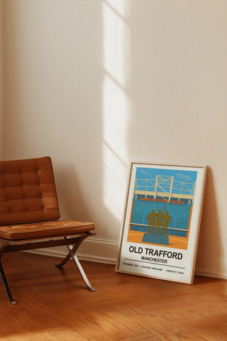 Manchester Old Trafford Print Legends Stadium