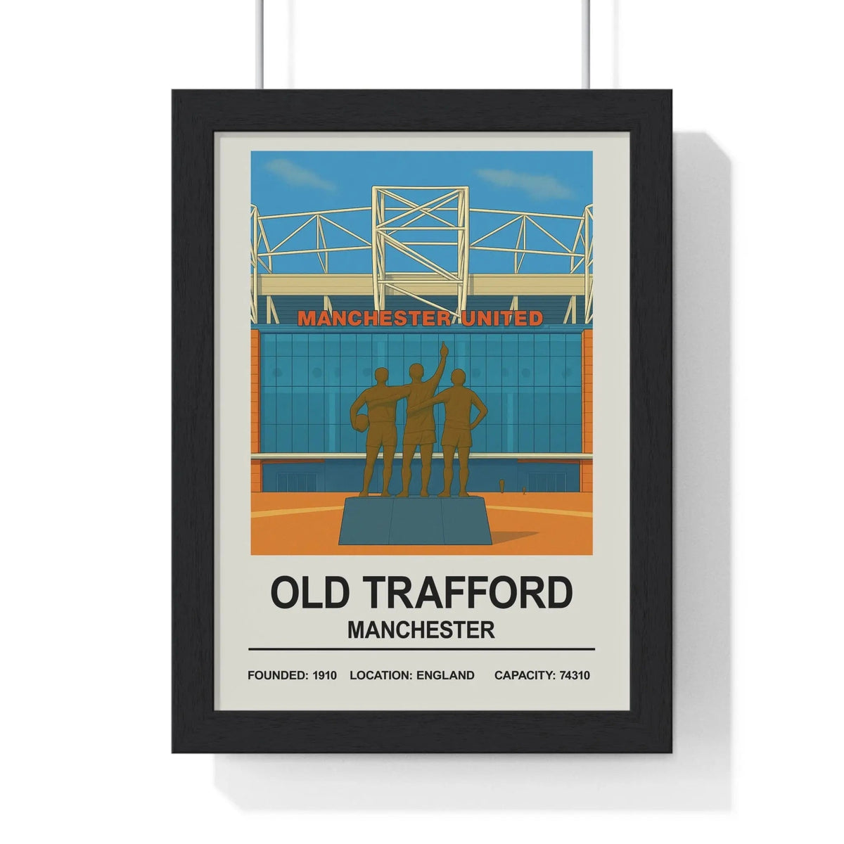 Manchester Old Trafford Print Legends Stadium