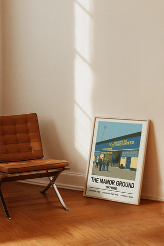 Oxford United The Manor Ground Stadium Print