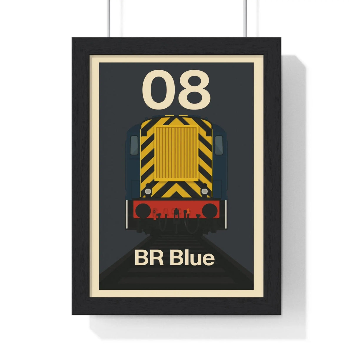 Class 08 Shunter Poster Print | BR Blue Diesel Train Artwork