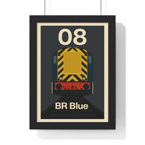 Class 08 Shunter Poster Print | BR Blue Diesel Train Artwork