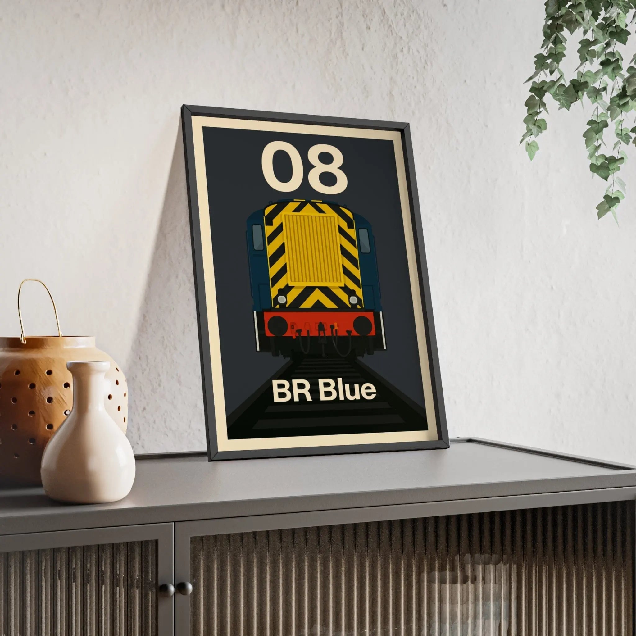 Class 08 Shunter Poster Print | BR Blue Diesel Train Artwork