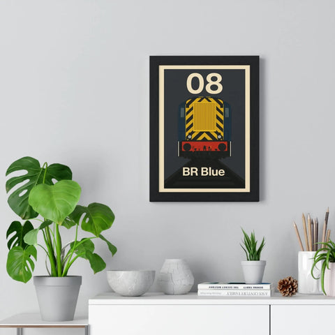Class 08 Shunter Poster Print | BR Blue Diesel Train Artwork