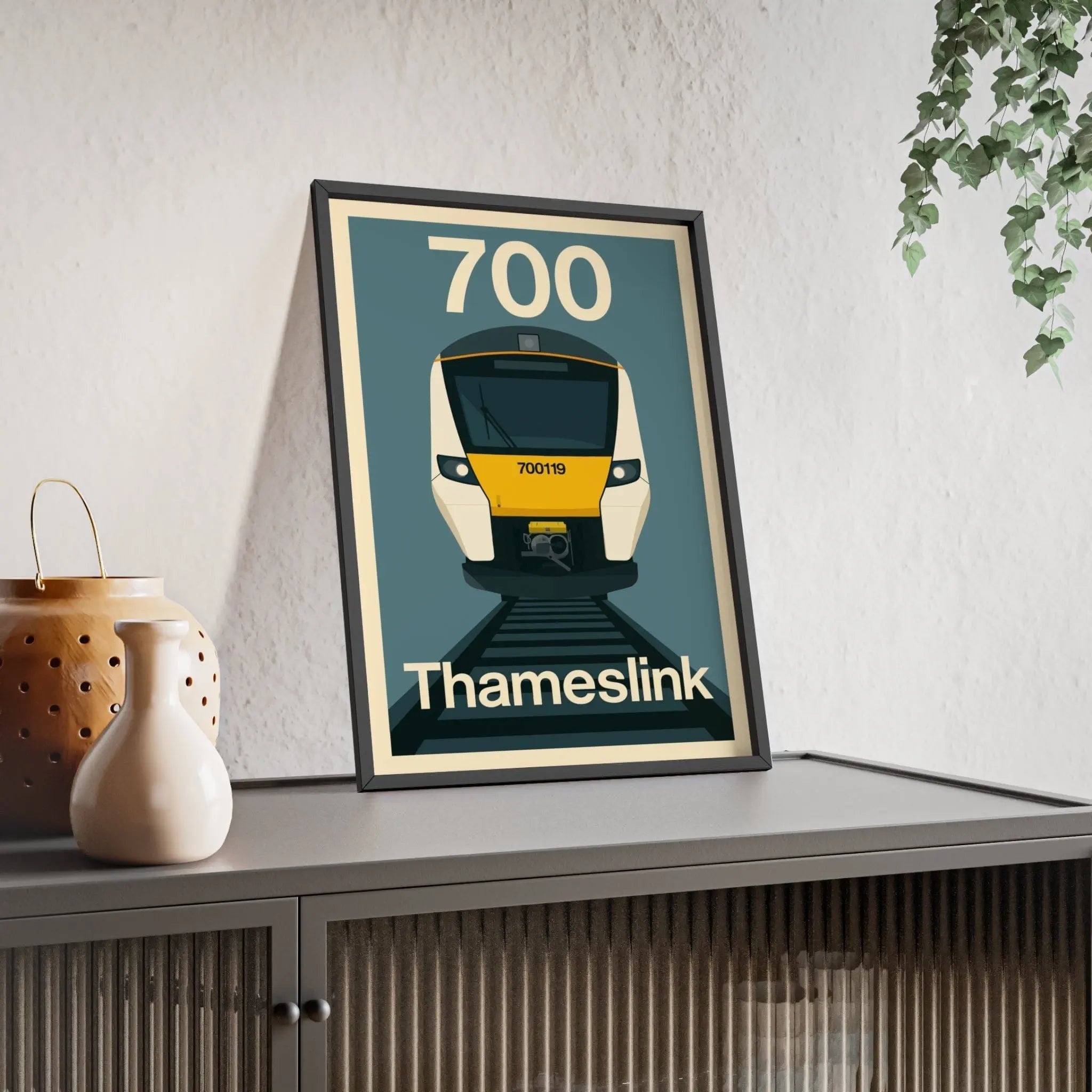 Class 700 Thameslink Train Poster | Modern British Railway Wall Art