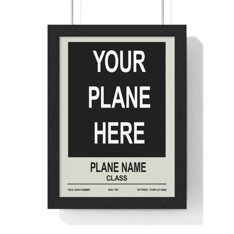 Custom Plane Poster | Personalised Aviation Wall Art