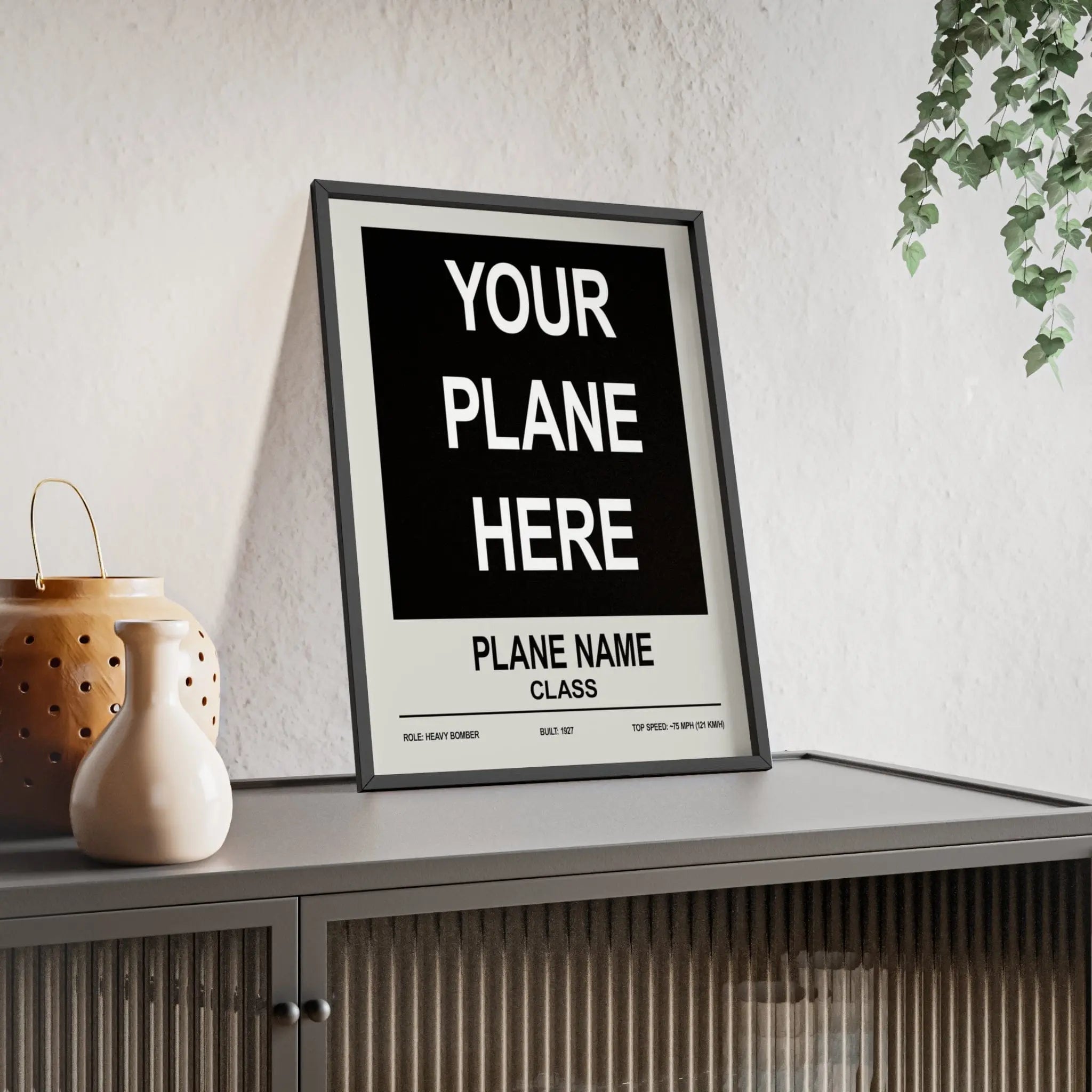 Custom Plane Poster | Personalised Aviation Wall Art