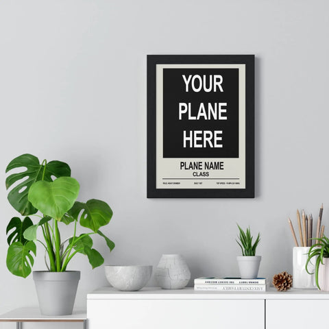 Custom Plane Poster | Personalised Aviation Wall Art