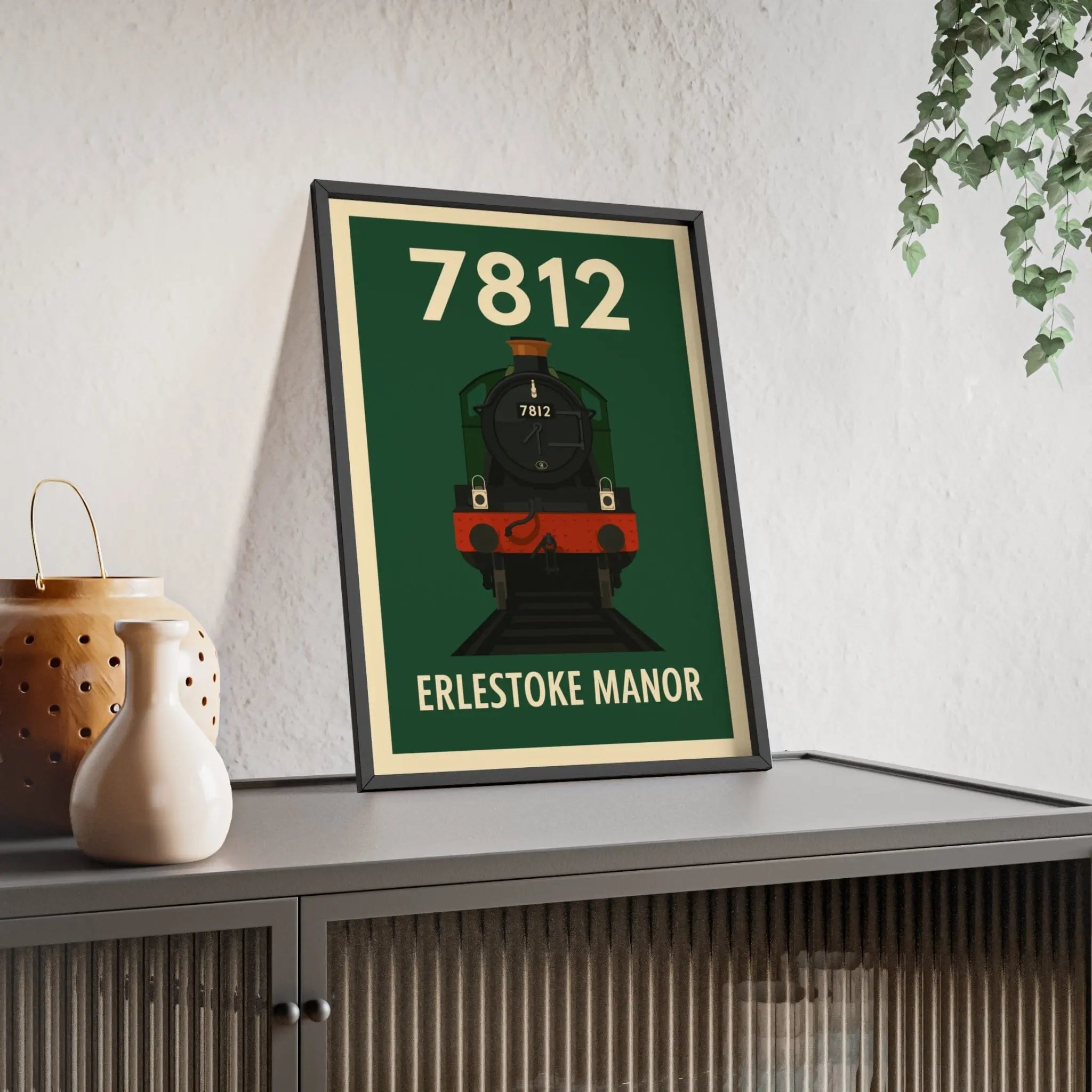 Erlestoke Manor 7812 Steam Train Poster – Classic British Rail Wall Art