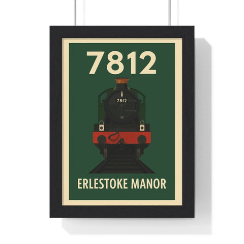 Erlestoke Manor 7812 Steam Train Poster – Classic British Rail Wall Art