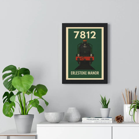 Erlestoke Manor 7812 Steam Train Poster – Classic British Rail Wall Art