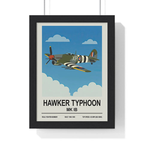 Hawker Typhoon Poster | WWII Fighter-Bomber Plane Print